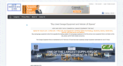Desktop Screenshot of garageequipmentshop.com